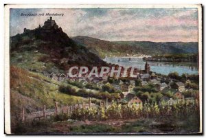 Postcard Old Mit Braubach Marksburg