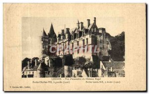 Old Postcard Loches Overview of the Royal Castle