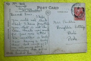 POSTED 1919 POSTCARD - KNIGHTWOOD OAK  NEW FOREST HAMPSHIRE UK (KK40)