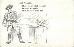 Canada Political Propaganda Jack Canuck Throws Water Foster Party SCARCE jrf