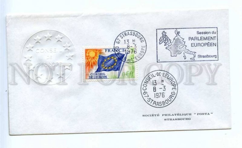 418324 FRANCE Council of Europe 1976 year Strasbourg European Parliament COVER