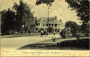 Casino Roger Williams Park Providence Rhode Island Postcard 1913