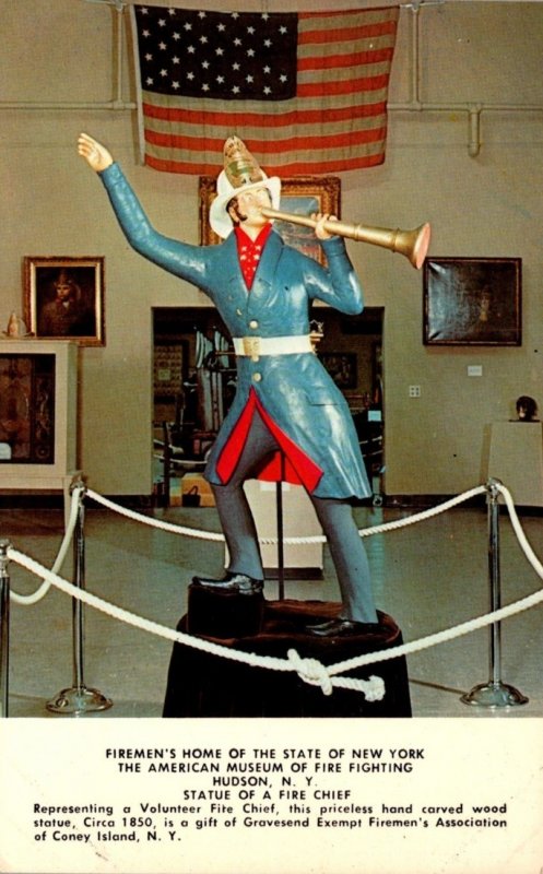 New York Hudson Fire Chief Statue American Museum Of Fire Fighting