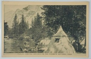 Yosimite National Park Public Camping Grounds c1926 Postcard M18