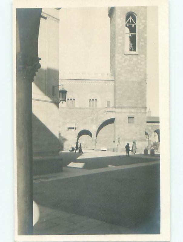 Old rppc BUILDING SCENE Architecture Postcard AB1209