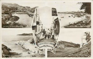 North Devon multi views postcard