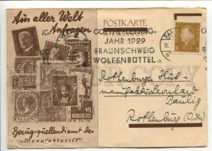 402869 GERMANY 1929 year philately ADVERTISING RPPC