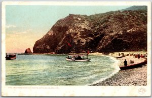 Moonstone Beach Santa Catalina Island California CA Rock Formation Postcard