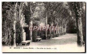 Old Postcard Meaux Old Eveche Allee A Garden