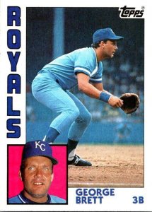 1984 Topps Baseball Card George Brett Kansas City Royals sk3557