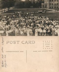 GROUP PHOTO 1908 ANTIQUE REAL PHOTO POSTCARD RPPC