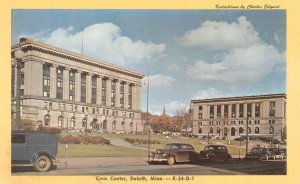 DULUTH, Minnesota MN ~CIVIC CENTER County Court House~City Hall VINTAGE Postcard