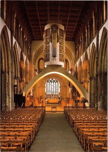 Llandaff Cathedral Nave Looking East Pembrokeshire Wales Continental Postcard