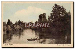 Old Postcard Brive Correze Banks of the