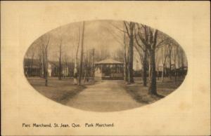 St. Jean Quebec Parc Marchand c1910 Postcard