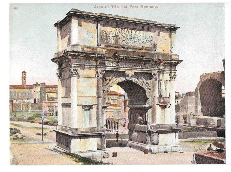 Italy Rome Arco di Tito Arch of Titus Foro Romano Postcard