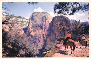 Great White Throne and Angels Landing West Rim Trail Zion National Park Utah ...