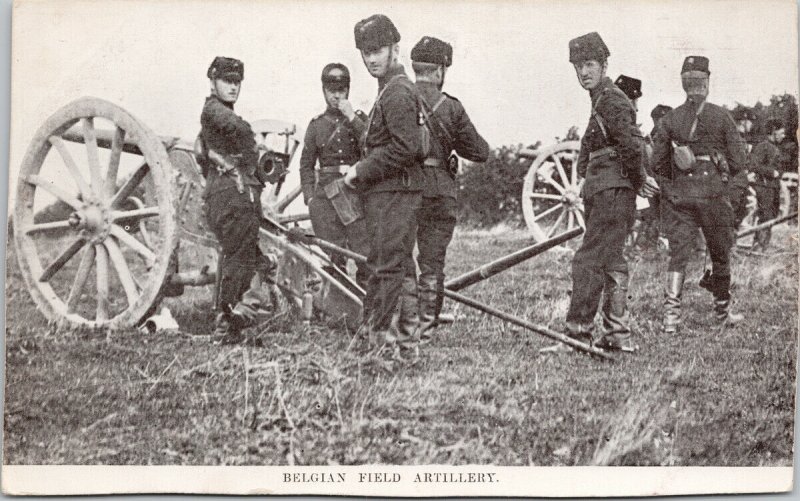 Belgian Field Artillery Soldiers Military Ward Lock & Co Litho Postcard G61