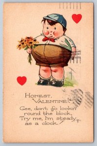 Honest Valentine, 1924 Postcard, Charles Twelvetrees, Postal Services Cancel