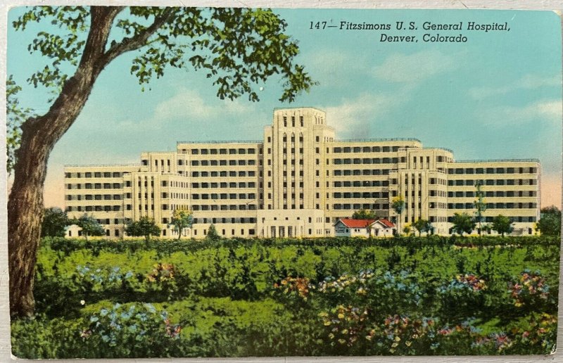 Vintage Postcard 1941 Fitzsimons US General Hospital Denver Colorado (CO)