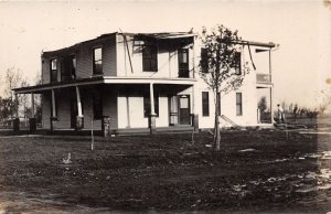 J69/ Ponca City Oklahoma RPPC Postcard c1910 Cyclone Disaster Home 159