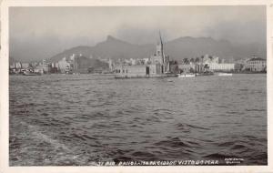 Rio de Janeiro Brazil Scenic View Real Photo Antique Postcard J63793