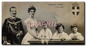 Postcard Old Famiglia Reale d & # 39Italia