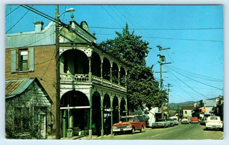 JAMESTOWN, California CA~Street Scene THE EMPORIUM Tuolumne County 1969 Postcard 