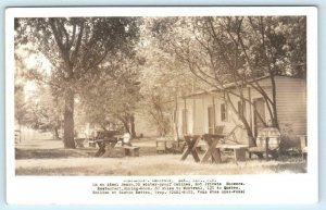 RPPC  LANORAIE, QUEBEC Canada CHEZ NOUS Roadside Real Photo c1940s Postcard