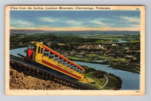 Chattanooga TN - Tennessee, View from Incline, Lookout Mountain, Postcard 
