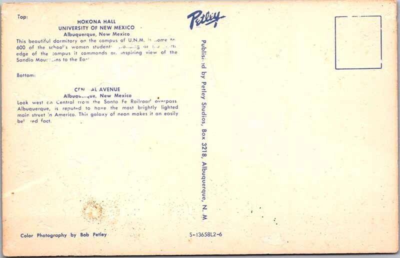 Postcard HOTEL SCENE Albuquerque New Mexico NM AO1703