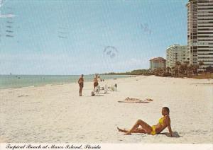 Florida Marco Island Tropical Beach Scene 1981