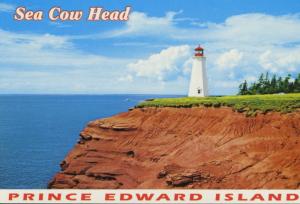 Lighthouse Sea Cow Head Prince Edward Island PEI Vintager Dexter Postcard D10a