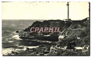 Old Postcard Biarritz Le Phare And Gardens