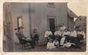 E60/ West Jefferson? Ohio Real Photo RPPC Postcard c1910 Family Home