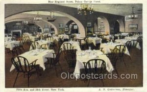 Prince George Hotel, New York City, NYC USA Restaurant Unused 