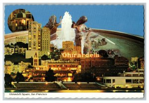 Postcard CA Ghirardelli Square San Francisco California Continental View Card