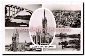 Postcard Old St Pol de Leon multiview