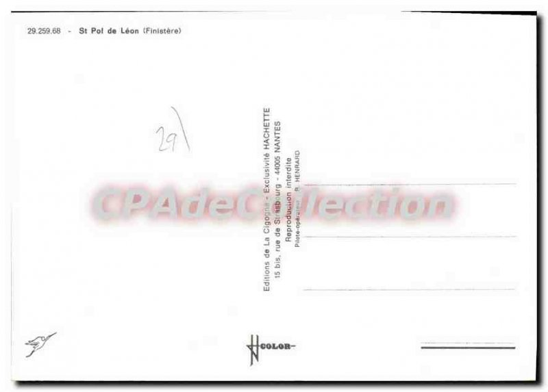 Modern Postcard St Pol De Leon