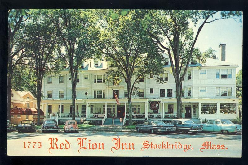 Stockbridge, Massachusetts/MA/Mass Postcard, The Red Lion Inn, Berkshires, 1972!
