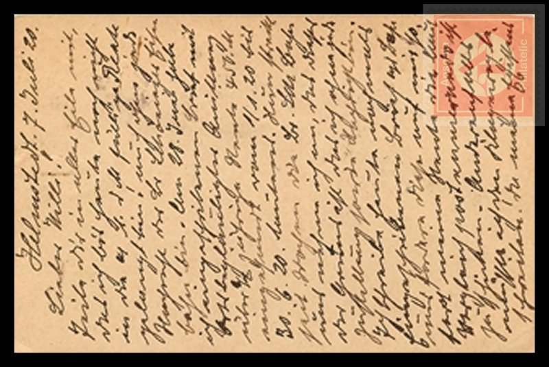 German Reichspost Postcard