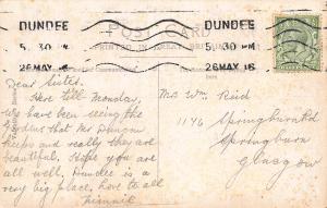 Tower and Churches, Dundee, Scotland, Early Postcard, Used in 1916