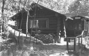 Postcard RPPC 1940s Wisconsin Manitowish Welch's Alpine Lodge Crab 23-12124