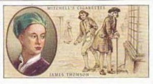 Mitchell Vintage Cigarette Card Famous Scots No 20 James Thomson 1700-1748