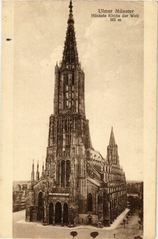 CPA AK Ulm Hochste Kirche der Welt GERMANY (896815)