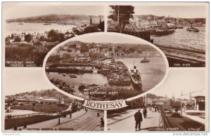 RP: Rothesay , Isle of Man , 5-view postcard , PU-1932
