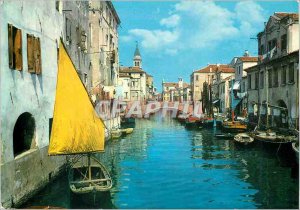 Modern Postcard Chioggia channel vena