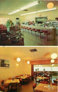 Beaver Utah 1963 Ponderosa Restaurant interior Seaich postcard 10082