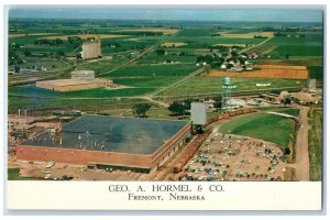 Fremont Nebraska NE Postcard Aerial View Of Geo A. Hormel And Company c1960's