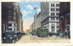 Broadway - St. Louis, Missouri MO Postcard
